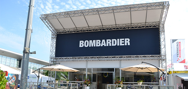 Messestand von Bombardier auf der transport logistic 2019