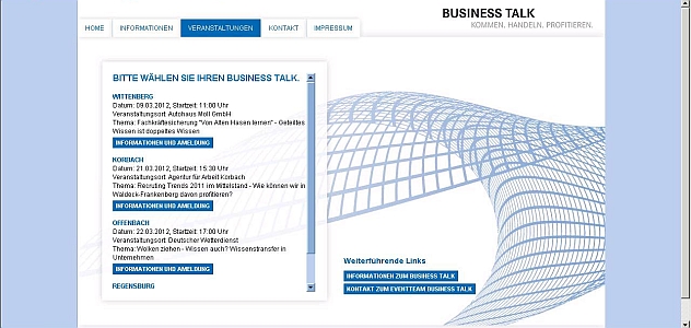 Faktor A - Business Talk - Online-Event-Tool